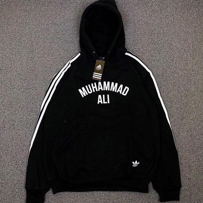 Jaket Hoodie Adidas Muhammad Ali Original Brand Import + Tag Label TERMURAH