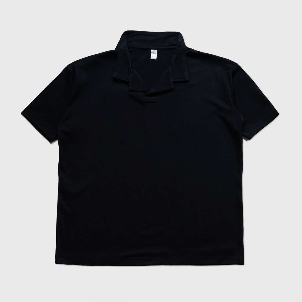 Malibu Oversize Polo Jet Black