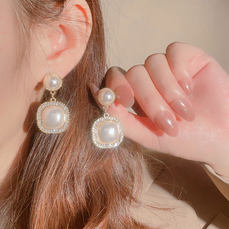 Anting Tusuk Wanita Romantis Mutiara Imitasi Halus Anting Perempuan Untuk Hadiah Pesta Perhiasan Kualitas Top