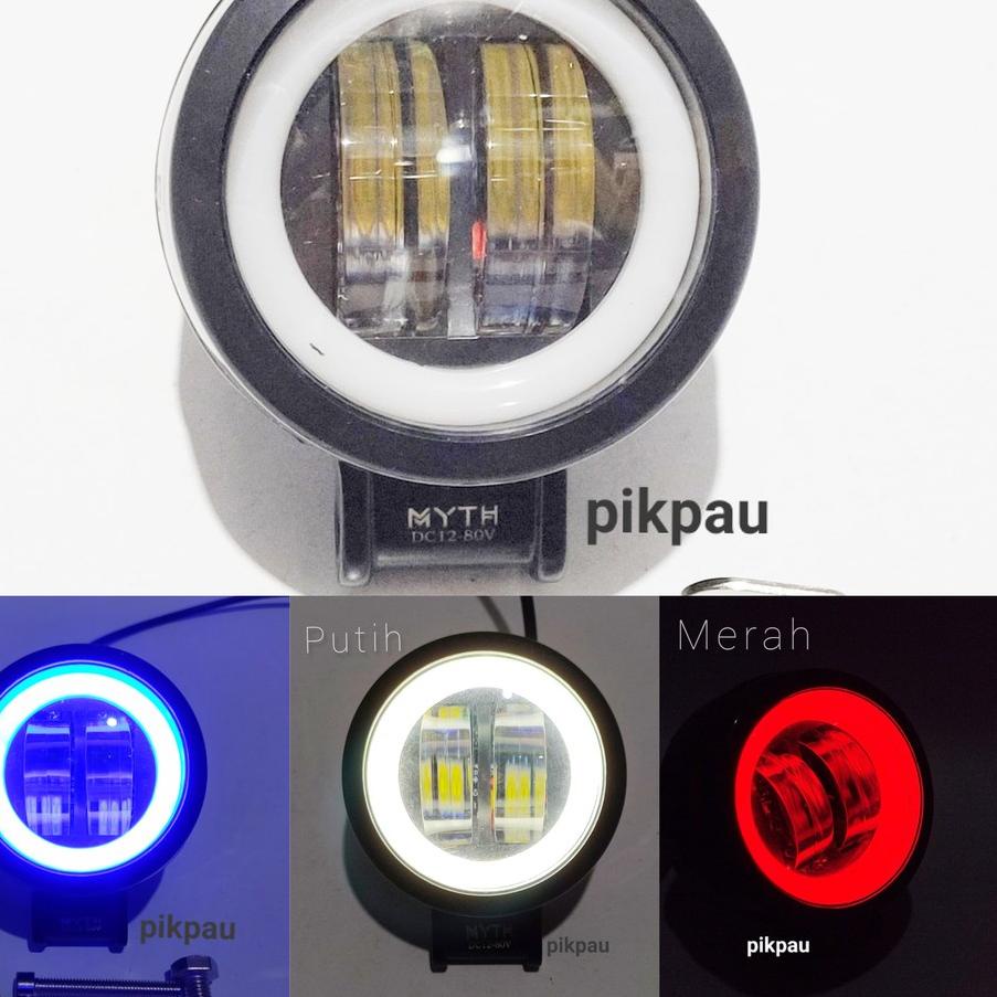 Lampu Tembak Sorot LED 4D Mata Lensa CWL 2 Model Bulat 20Watt AE 12-80Volt Universal Motor Mobil ,,