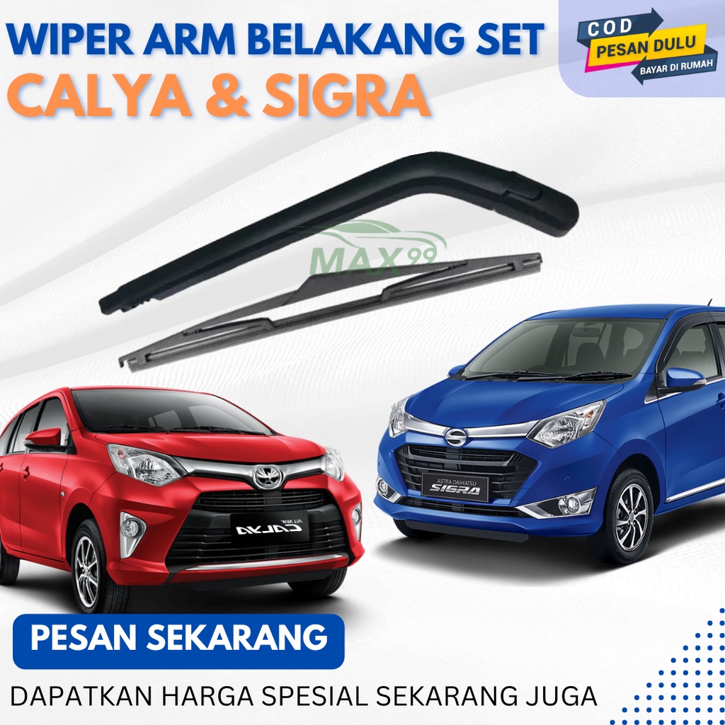 ARM WIPER BELAKANG CALYA SIGRA SET / GAGANG WIPER BELAKANG SIGRA CALYA