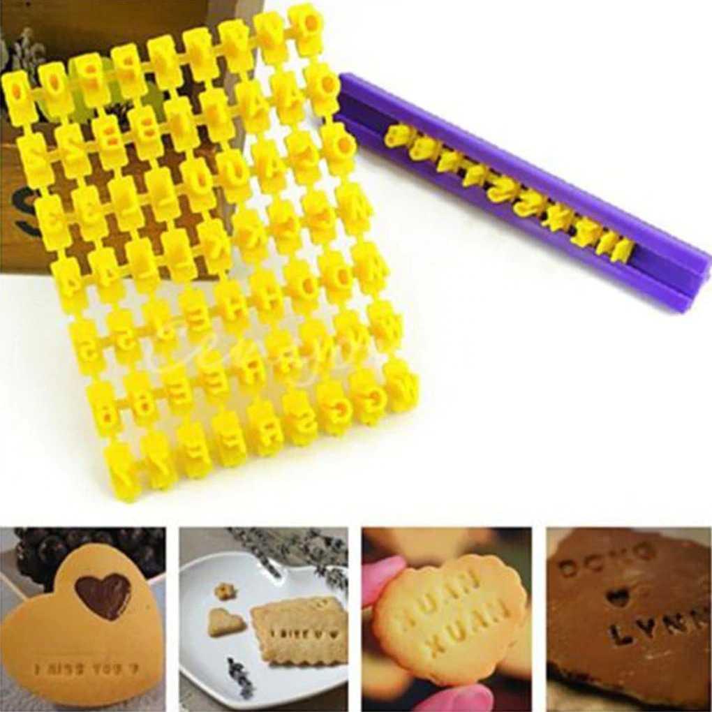 Cetakan Kue Biskuit Cookies Baking Cake Dessert Molds Alfabet - DH-A14 - Yellow