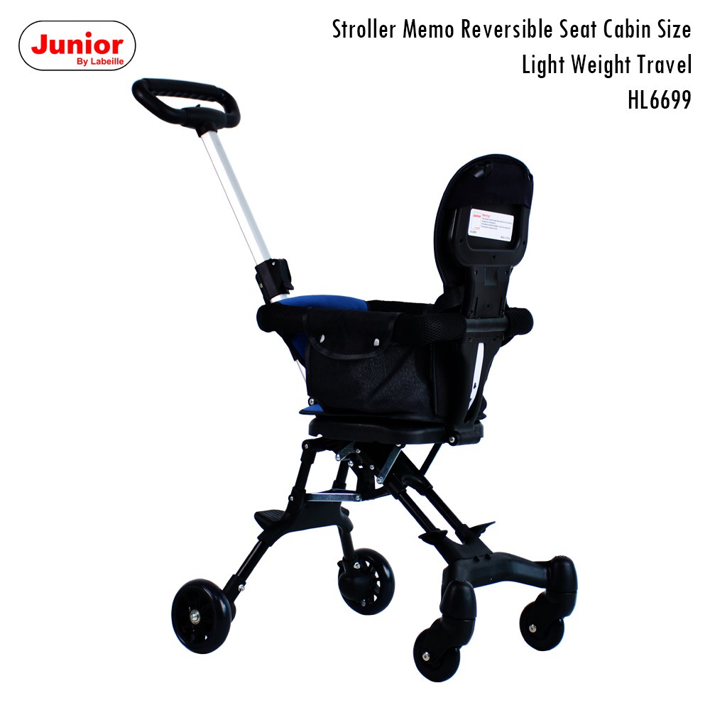 Makassar - Labeille HL6699 Stroller JuniorByChild Memo Reversible Seat Cabin Size Light Weight Travel Kereta Dorong