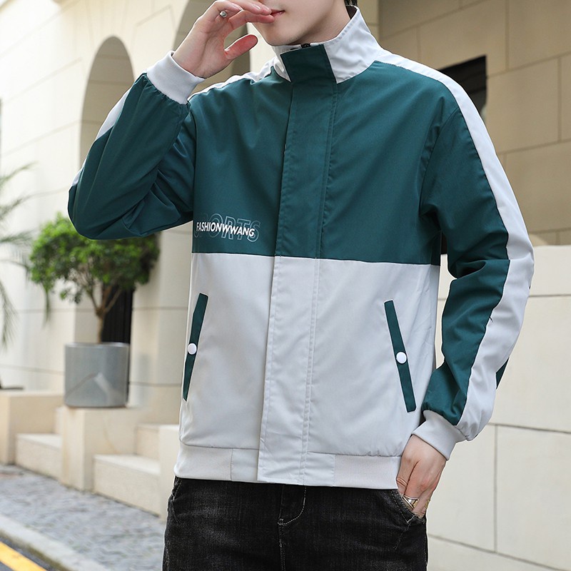 Jaket Pria Model Kerah Bisbol Gaya Korea Kasual untukj Fashion Jacket