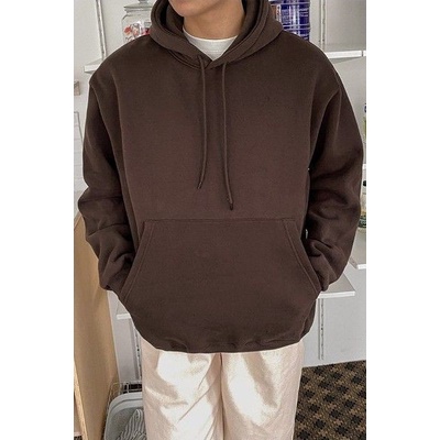 Super Deal Hoodie Natural Oversize Pria Wanita Jumper Korean Style Outfit Simple Kekinian Santai