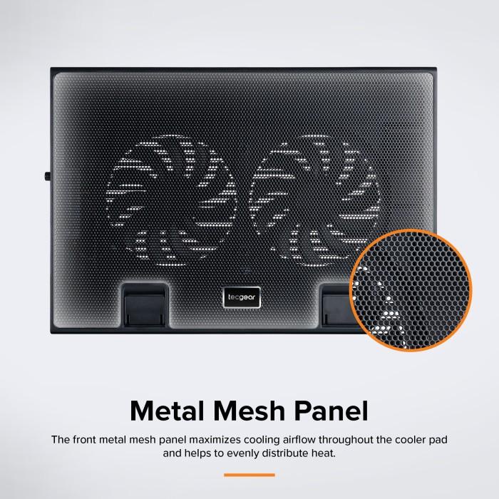 Double Fans Cooling Pad Laptop Pendingin Notebook Tatakan Laptop Kipas