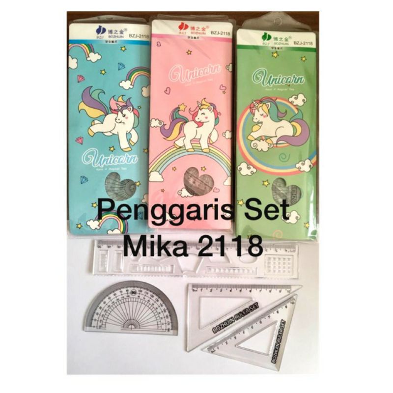 

penggaris satu set (4 penggaris)tebal lucu dompet kancing