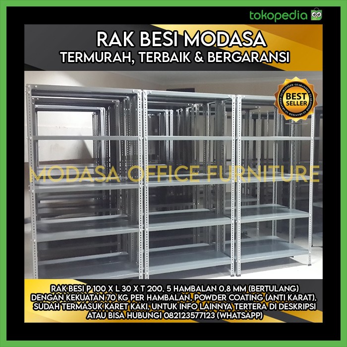 Terlaris Rak Besi Serbaguna Untuk Barang Etalase Toko Kios Dagang Termurah