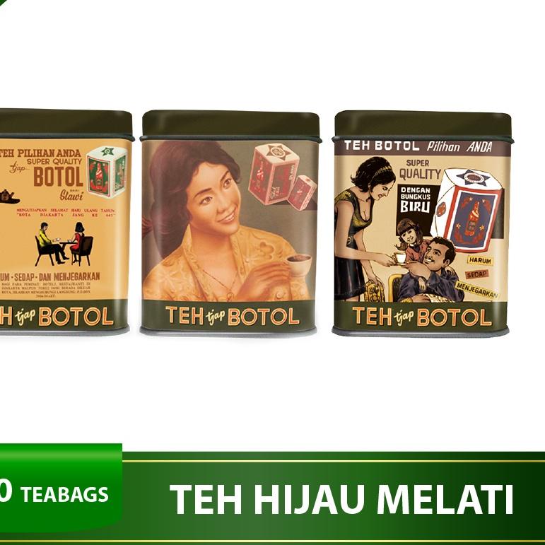 

☻ Teh Celup Cap Botol Hijau Aroma Melati Vintage 20 Bags - Floating Bag -- Collector Edition ◘