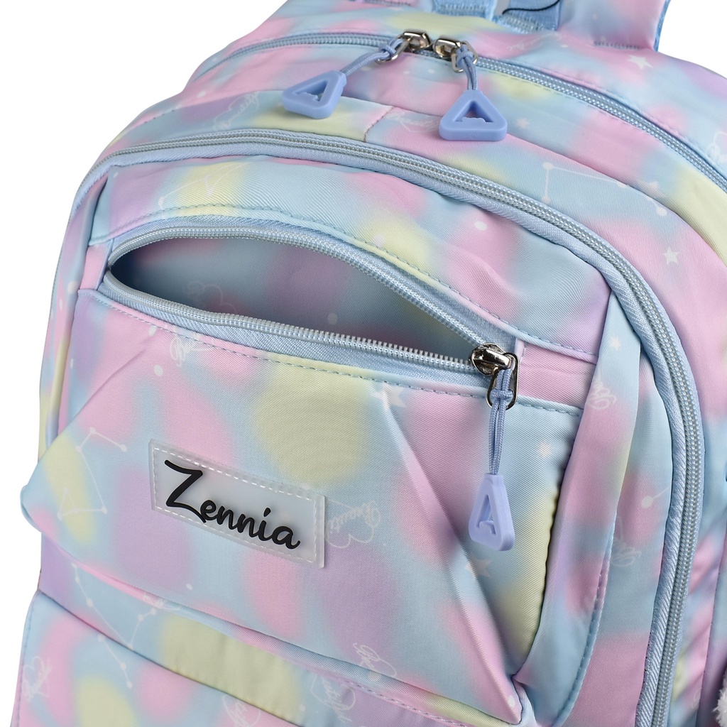 Tas Zennia 62075 Tas Anak Sekolah Perempuan Ransel Laptop Fashion