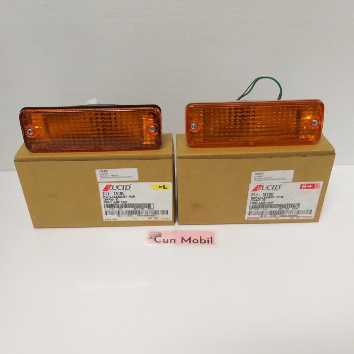 Lampu sen bemper CHarade G10 tahun 1980 kanan Lucid 211-1610 R/L