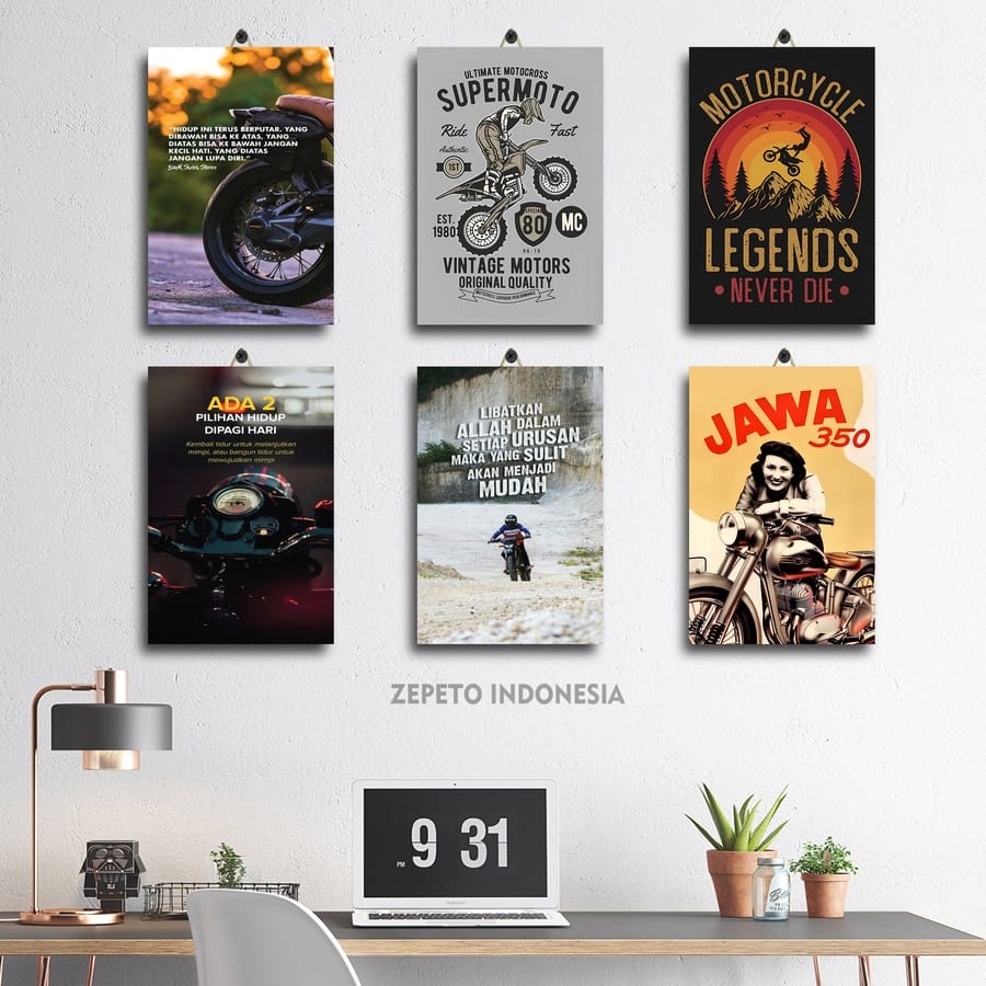 81-89 DEKORASI KAMAR COWOK MOTOCROSS 20X30 GBC91|OO3WC| POSTER KAMAR COWOK QUOTES MOTOR CUSTOM DRAG 