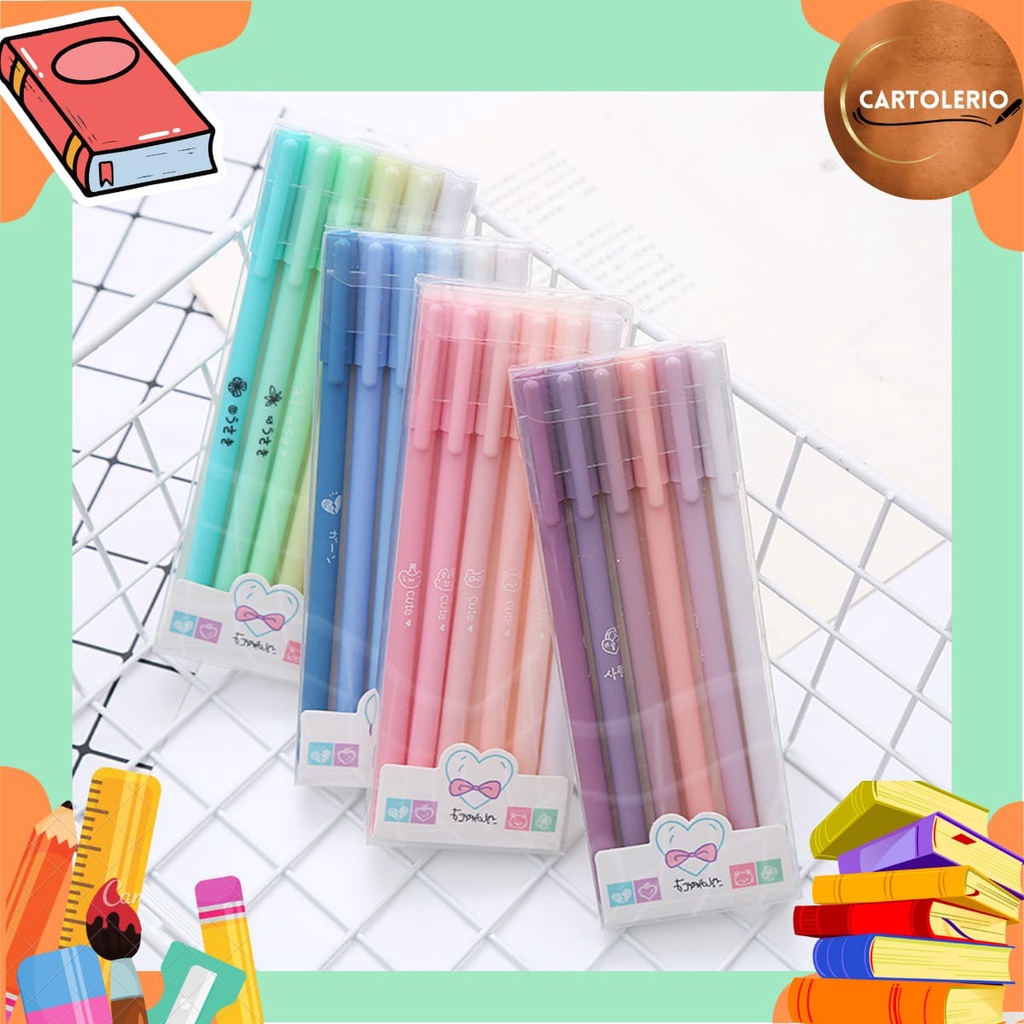 

Set 6pcs Pulpen Morandi S0205