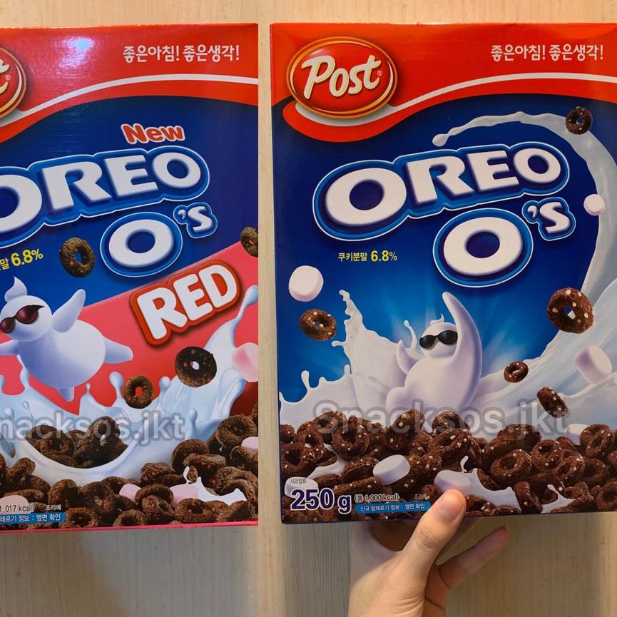 

➲ Post OREO O's Cereal Original / Post Oreo O’s Red with 250g-Made In Korea ✲