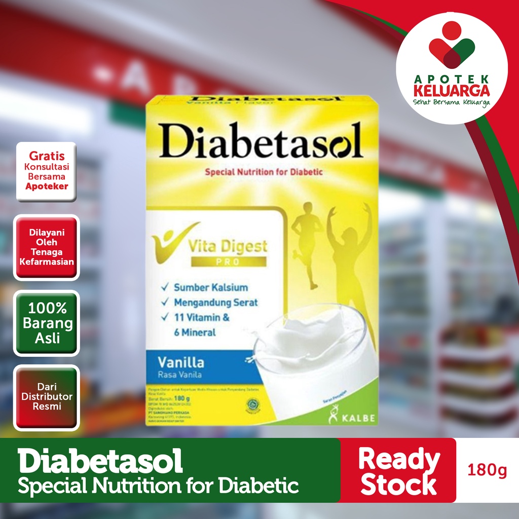 

SUSU DIABETASOL 170 GRAM#SUSU PENCEGAH DIABETES#SUSU UNTUK PASIEN DIABETES