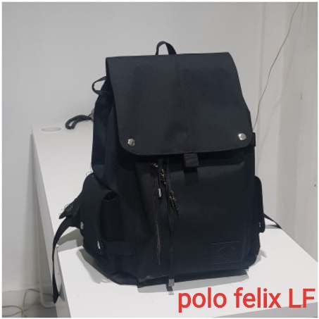 Ransel Canvas Polofelix Original Tas Punggung Pria Wanita Kuliah Kerja