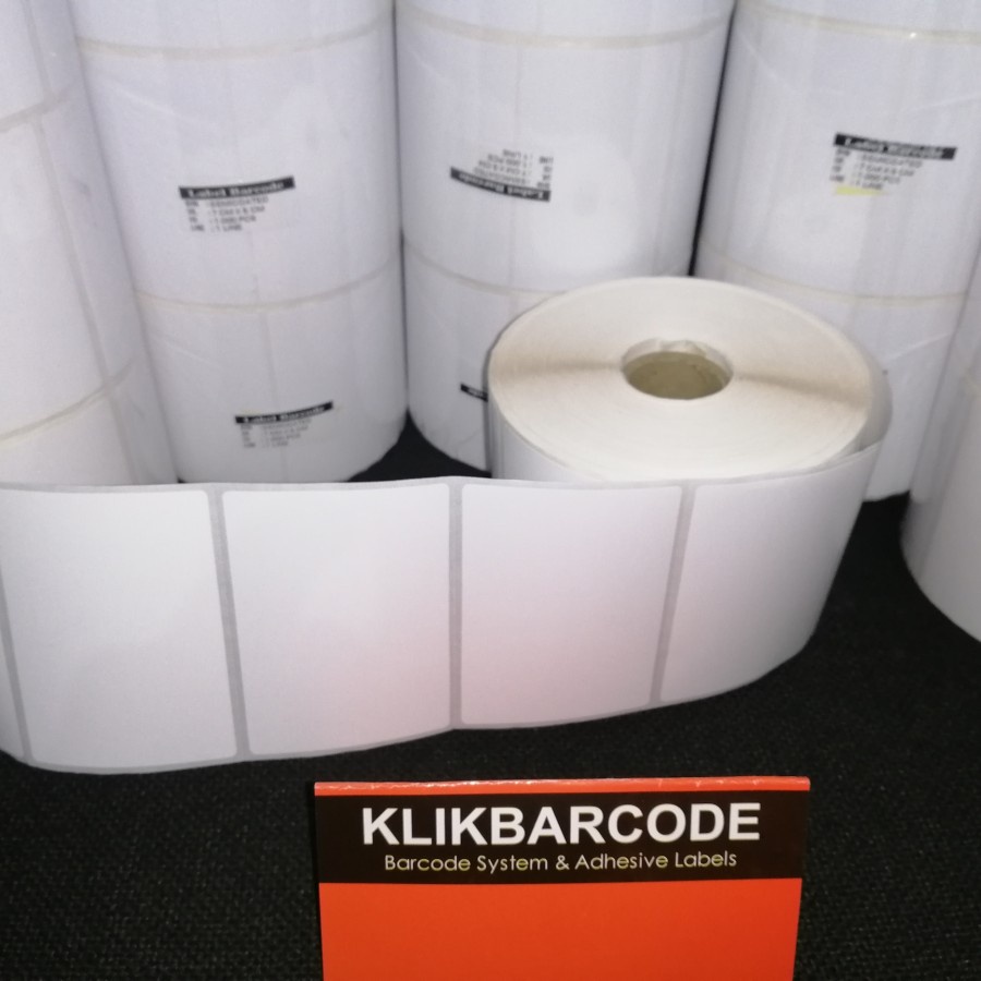 

MURAH STIKER LABEL SEMICOATED 70x50 | 7cm x 5cm | 70mm x 50mm 1000pcs - TOP MURAH
