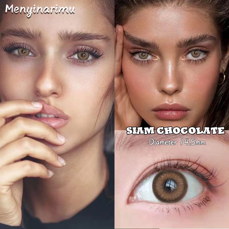 SOFTLENS NATURAL KOREA NEW MORE DUBAI (NORMAL) SOFTLENS 1 PAKET LENGKAP CAIRAN DAN ALAT 14MM-14.5MM MINUS 0.00 BIG EYES LENSA WARNA SOFLEN MODEL TERBARU 2022 BEAUTYEYE BLACK-SWAN-BROWN🔥
