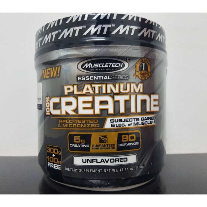 Muscletech Platinum Creatine Monohydrate 400 gram