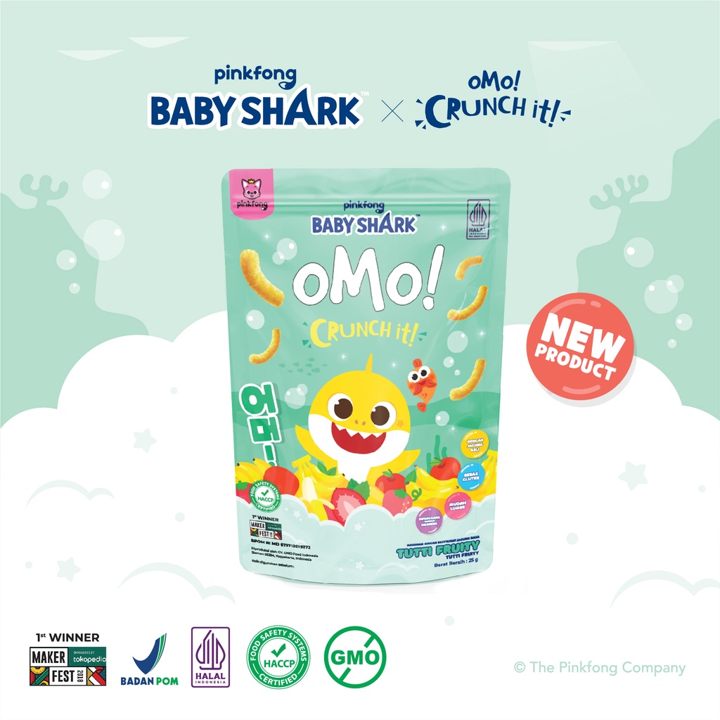 BUNDLING 8 PCS OMO! CRUNCH IT BABYSHARK SERIES