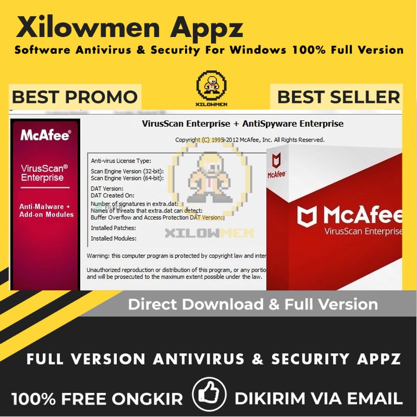 [Full Version] McAfee VirusScan Enterprise Pro Security Lifetime Win OS