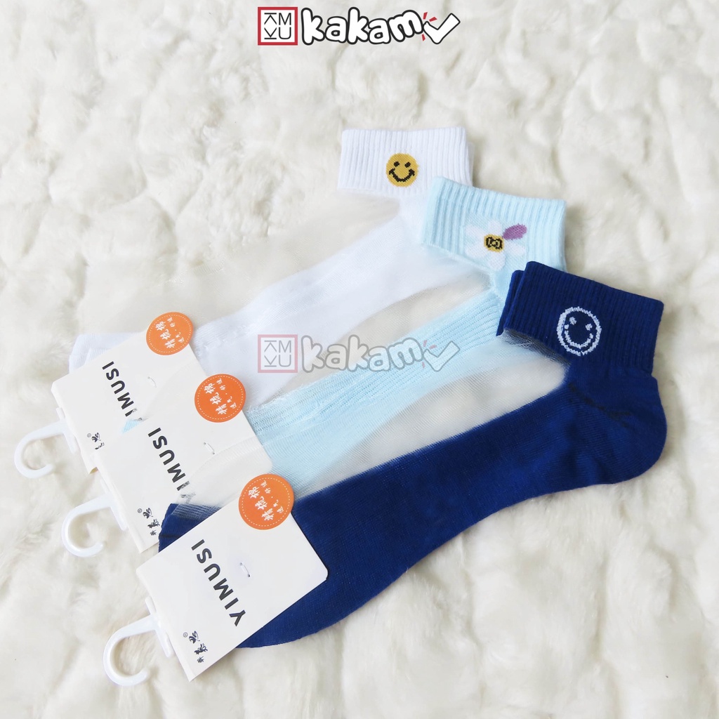 Kakamu Kaos Kaki Mata Kaki / Ankle Motif Transparant