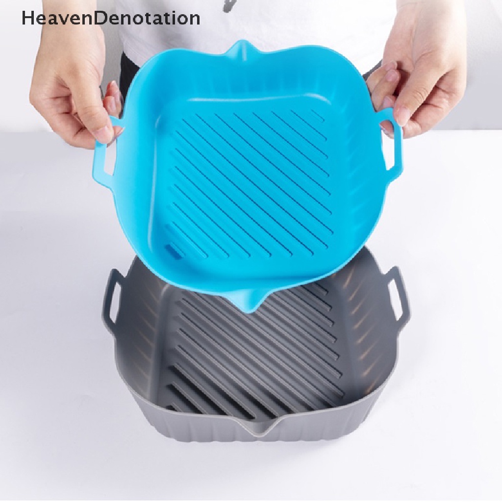 [HeavenDenotation] 1pcs Air Fryer Silicone Pot Air Fryer Basket Liner Anti Lengket Oven Baking Tray HDV