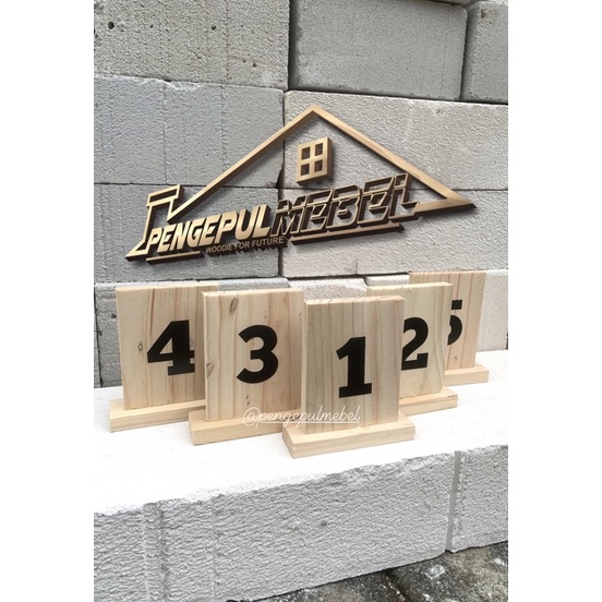 PAPAN NOMER MEJA MAKAN, PAPAN NOMER MEJA CAFE, PAPAN NOMER MEJA