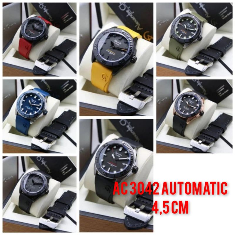 ALEXANDRE CHRISTIE PRIA AC 3042 / AC 9601 AUTOMATIC RUBBER ORIGINAL GARANSI/ALEXANDER CRISTIE COWOK 