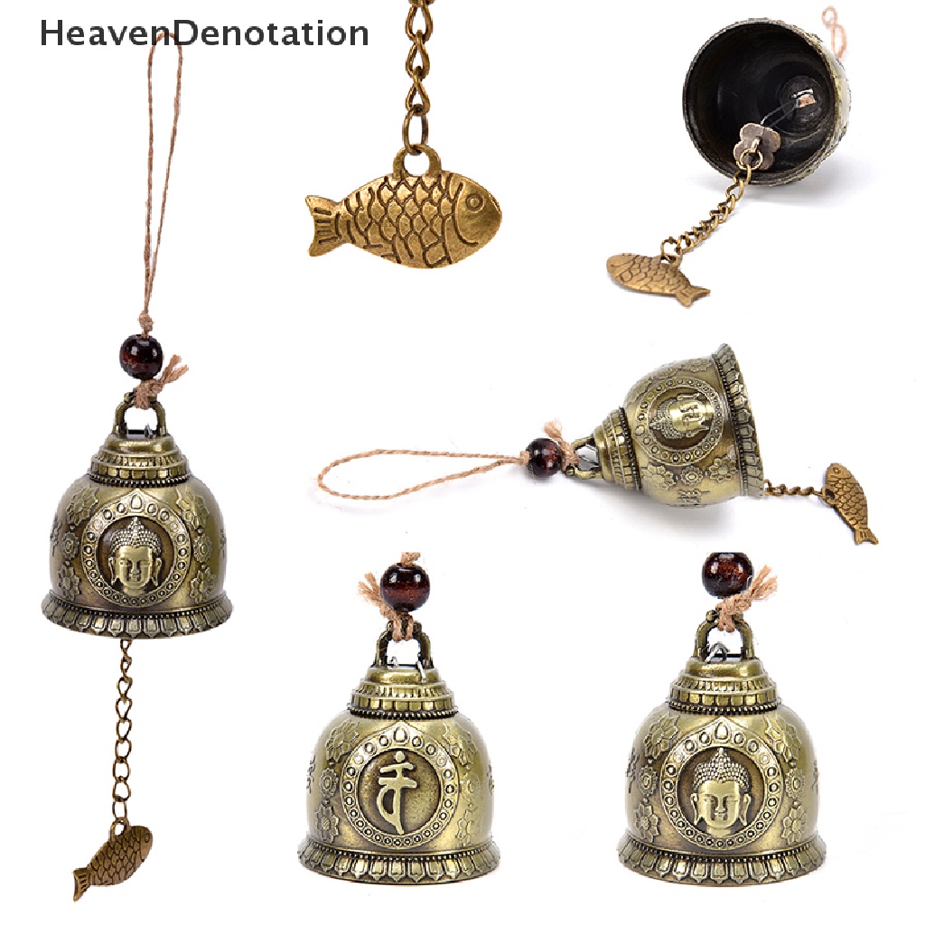 [HeavenDenotation] Berkah Keberuntungan Bell Feng Shui Metal Wind Chime Fortune Rumah Mobil Hiasan Ornamen Dekorasi Hadiah Kerajinan HDV