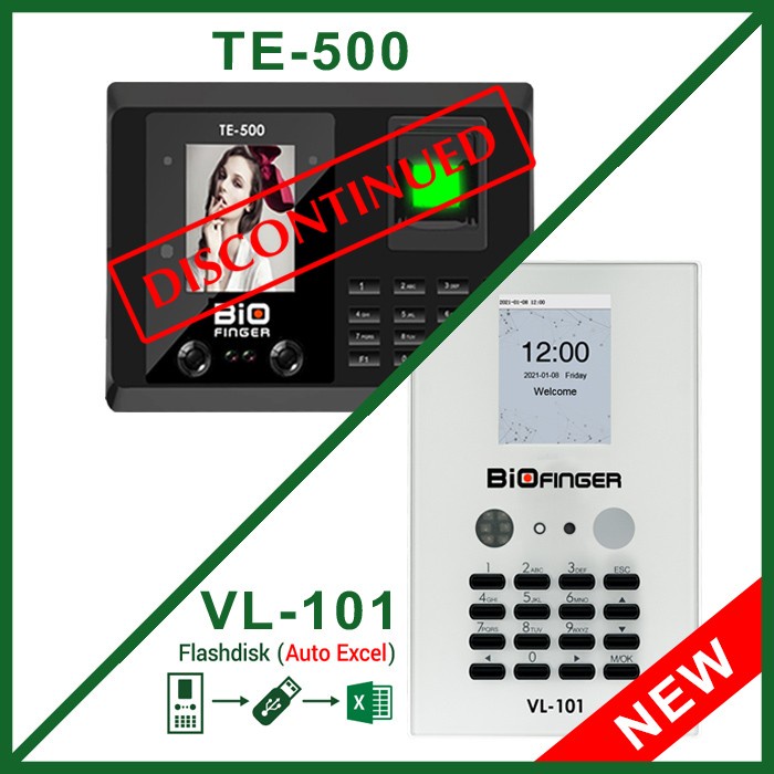 

[[JNT COD]] Mesin Absensi Wajah BioFinger TE-500, USB Flash, Murah Garansi 1 Thn