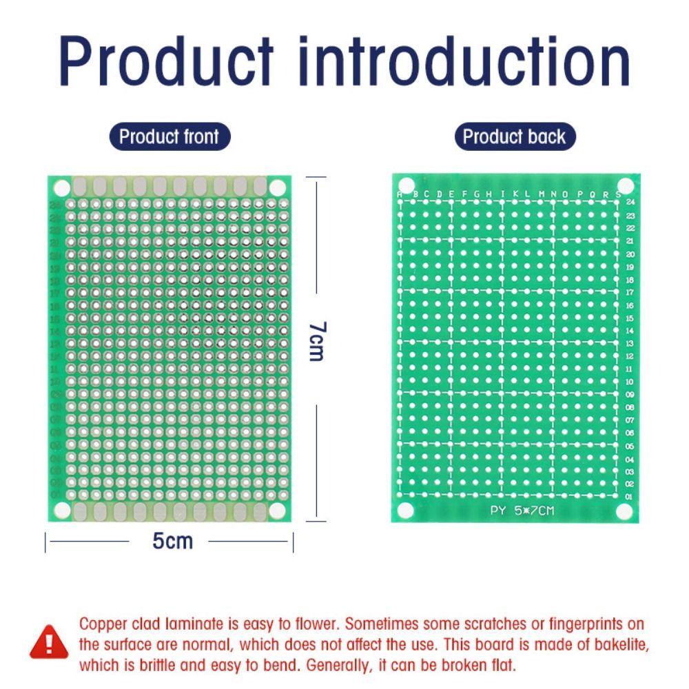 Populer 10pcs Prototyping PCB Baru DIY Prototype PCB Hijau