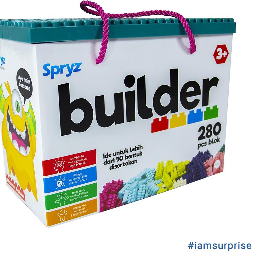 ♚ Spryz Builder Mainan Bricks Block  ➲