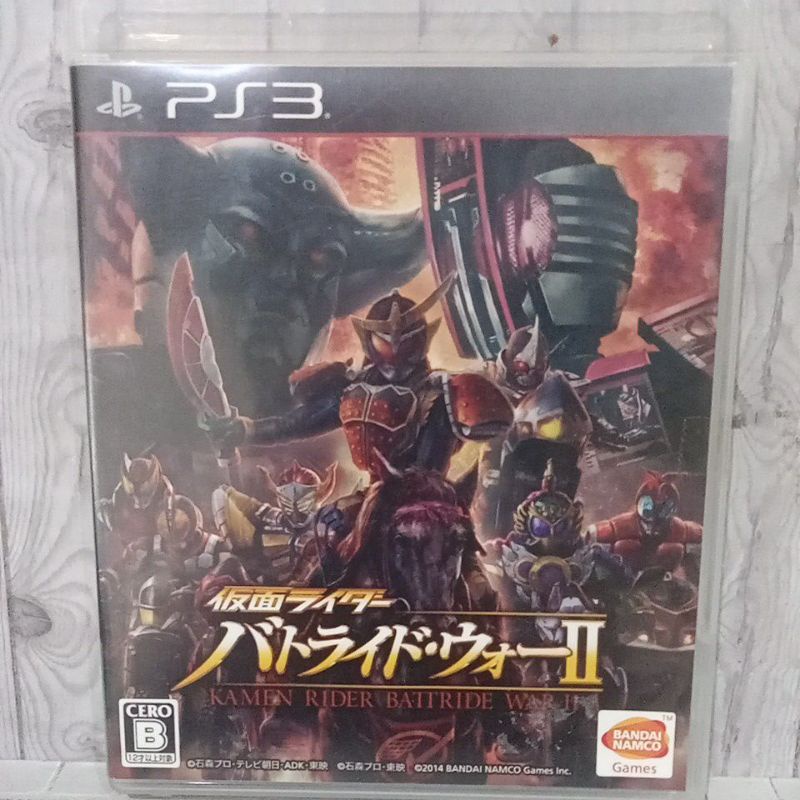 BD CD KASET ORIGINAL PS3 Kamen Rider Batteride War 2 II JPN Bahasa Jepang lengkap Manual Book