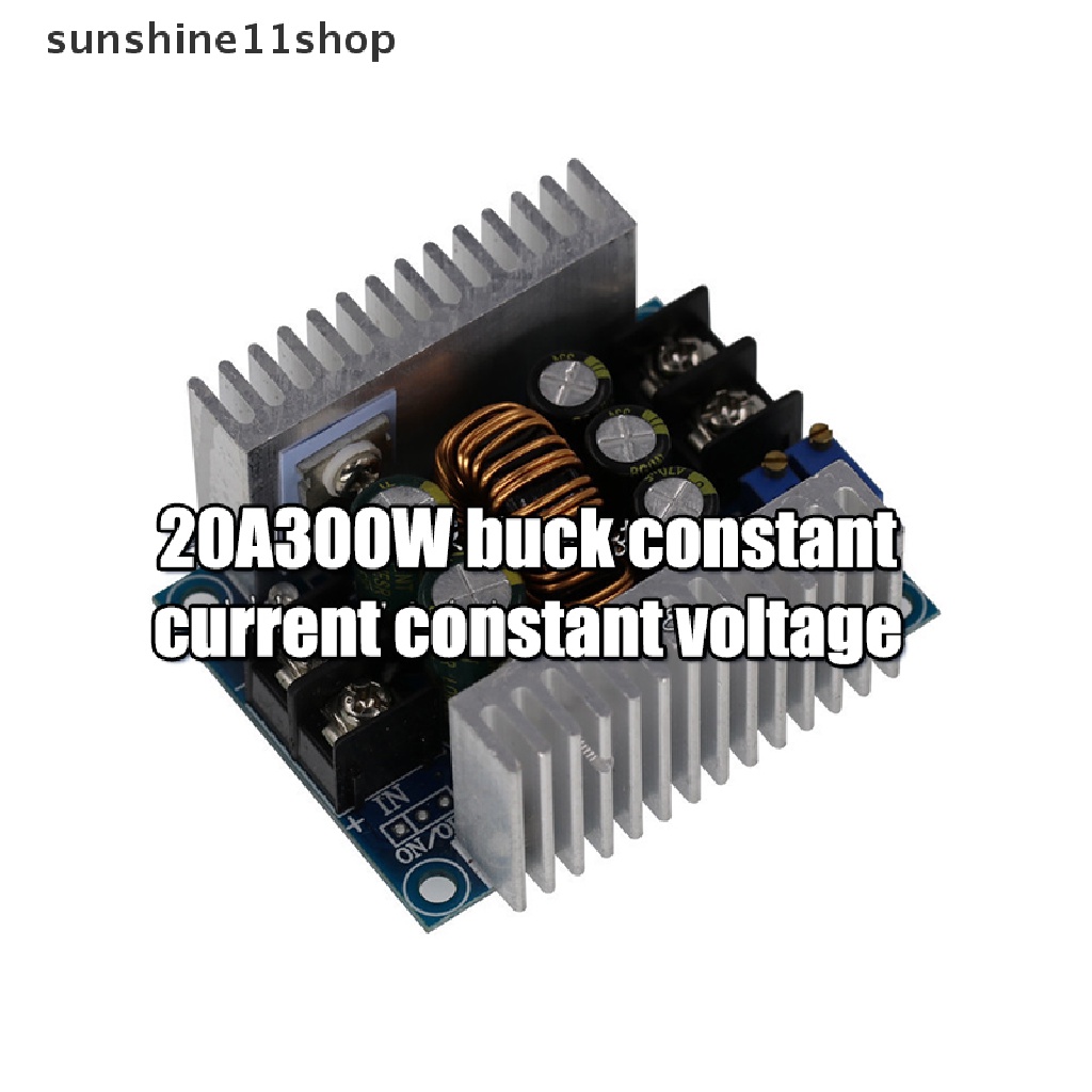 Sho 300W 20A DC-DC Buck Converter Step Down Modul Arus Konstan Driver LED Daya Step Down Voltage Module Kapasitor Elektrolit N