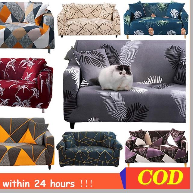 ❆ K MALL Cover Sofa 1/2/3/4 Seater Sarung Sofa Penutup Sofa Bentuk L - Bahan Elastis ❊