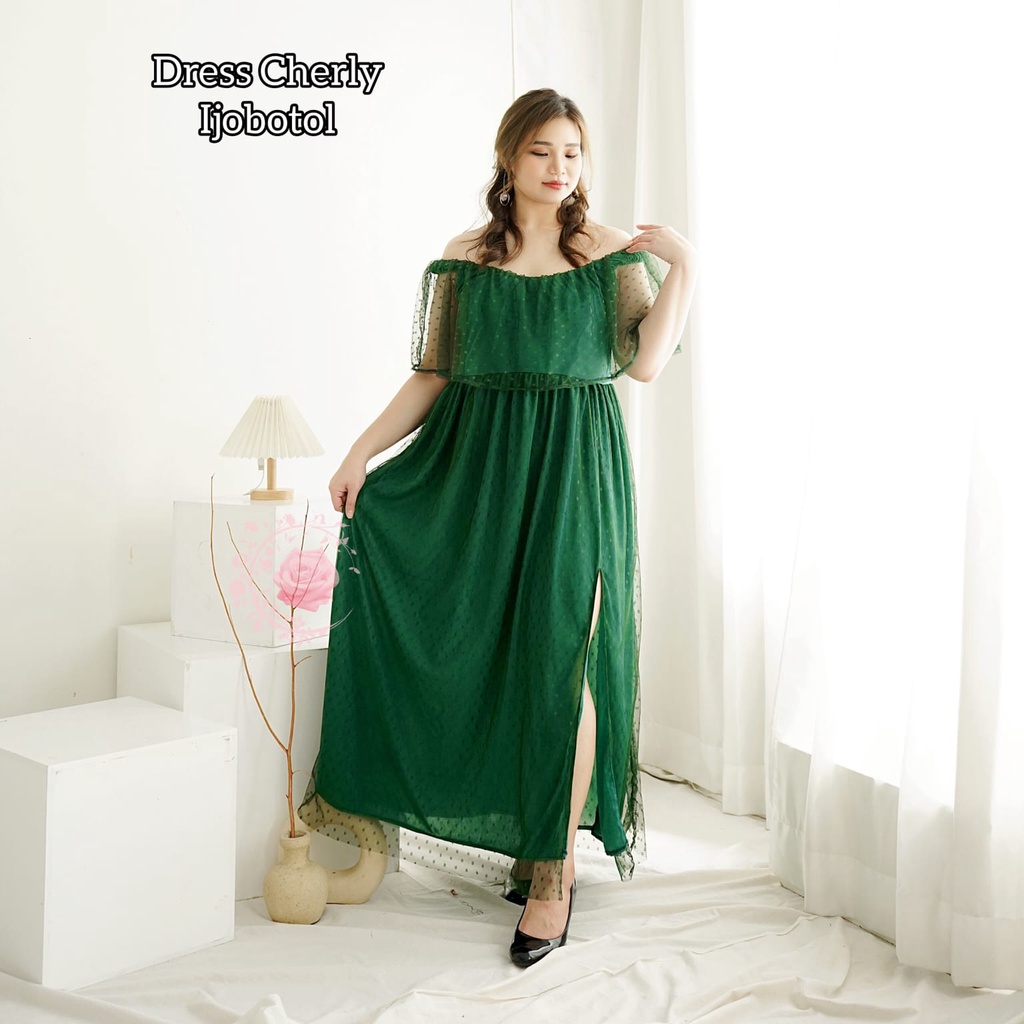 DRESS CHERLY XL 2XL 3XL FASHION WANITA / PAKAIAN GAUN PESTA TERLARIS