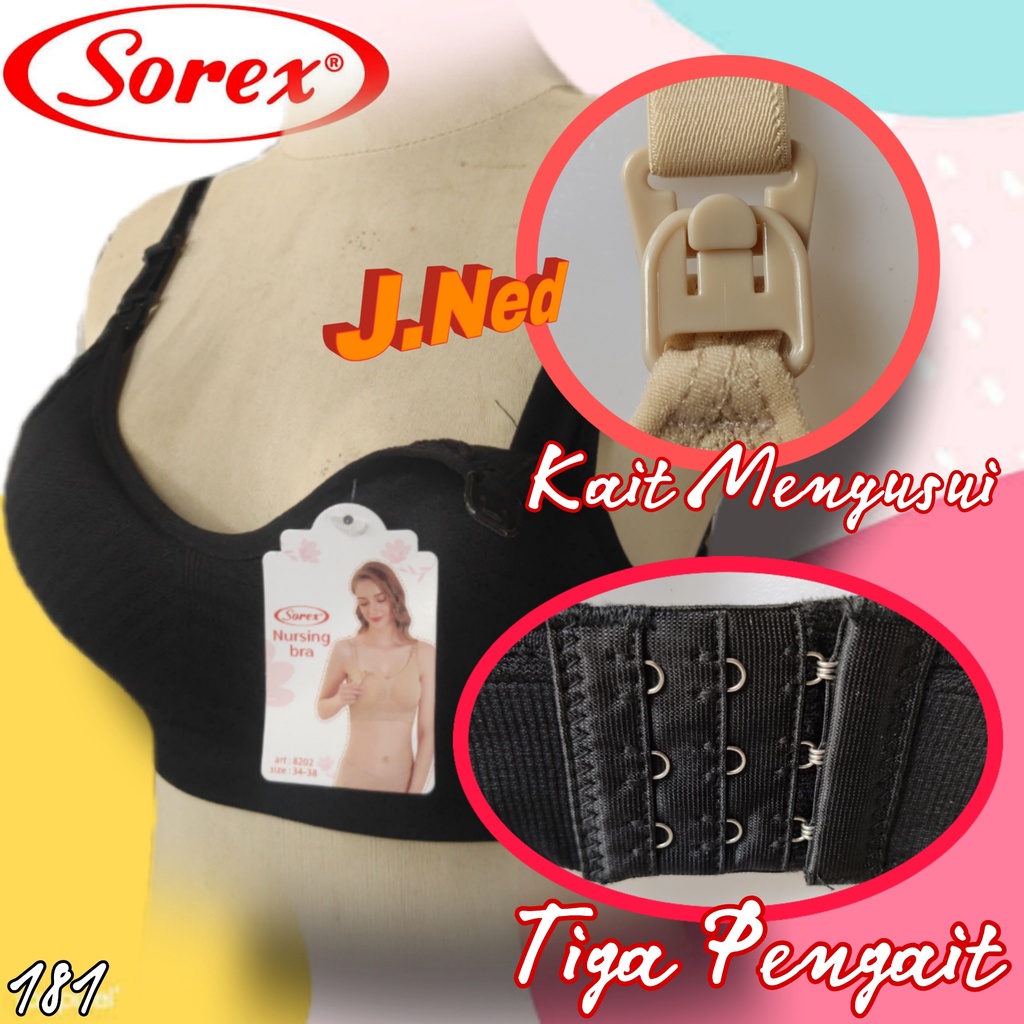 J181 BRA MENYUSUI SOREX  TANPA KAWAT BH/BRA SOREX MENYUSUI 8202 BRA WANITA SOREX MENYUSUI