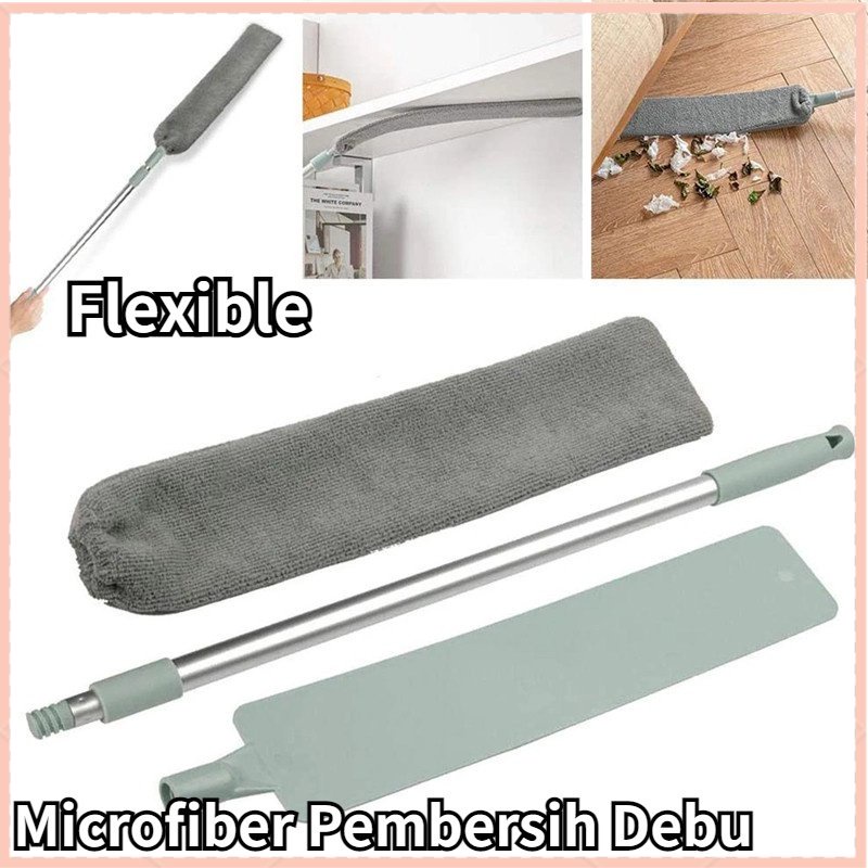 【COD】Kemoceng Teleskopik 1.5 Meter Warna Microfiber Magnet Debu Extendable Bisa Tekuk