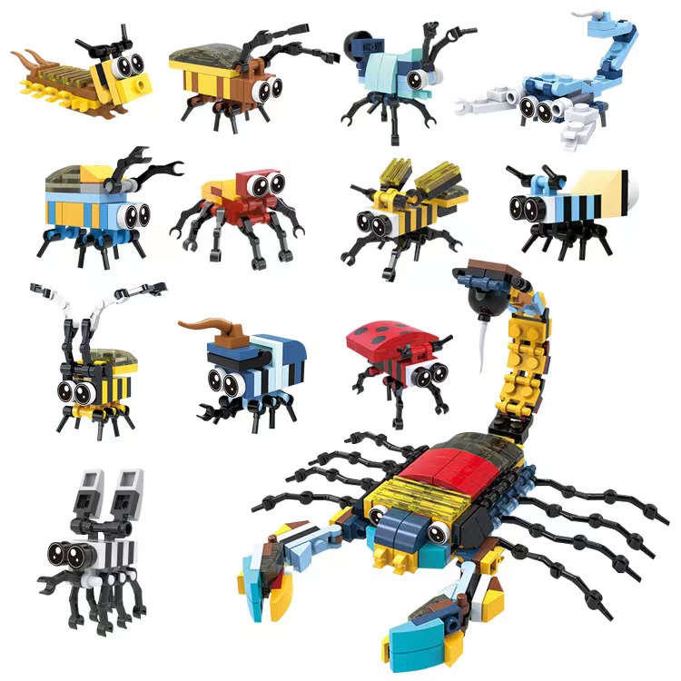 Kompatibel Lego Rakitan Blok Bangunan Partikel Kecil Animal 12 Zodiak Lego Building Blocks Educ