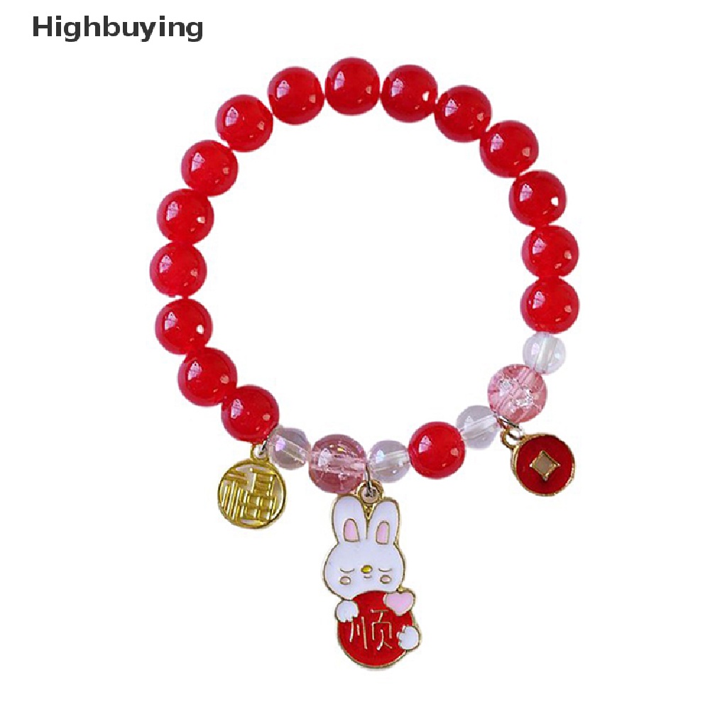 Hbid New Trendy Good Luck Ch Bracelet Red Beaded Vintage Rabbit Bracelet for Women Cute Pendant Bracelet Girl Fashion Jewelry Glory