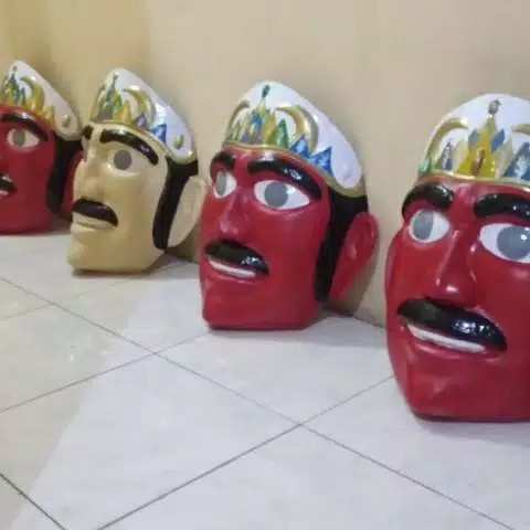 Topeng Ondel Ondel Ukuran 1 Meter - 1,2 Meter