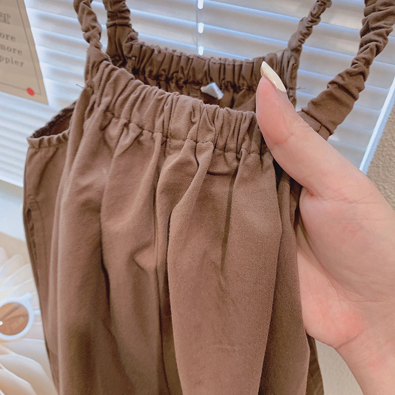 babyfit [3-7thn] MISTY setelan overall celana anak perempuan dengan blus kemeja katun rayon import al-0522r