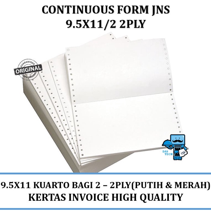 

[[JNT COD]] Continuous Form JNS 9.5x11/2 2 PLY NCR W