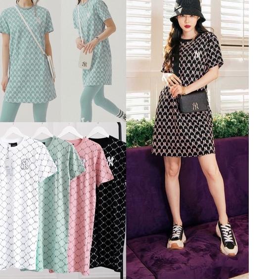 ➭ MLB Monogram Allover Short Sleeve Tshirt & Dress ♝