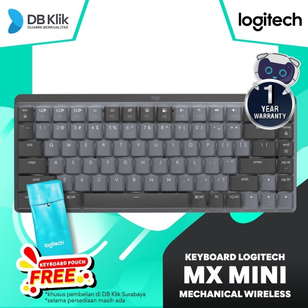 Keyboard Logitech MX Mini Mechanical Wireless + Bluetooth (920-010783)