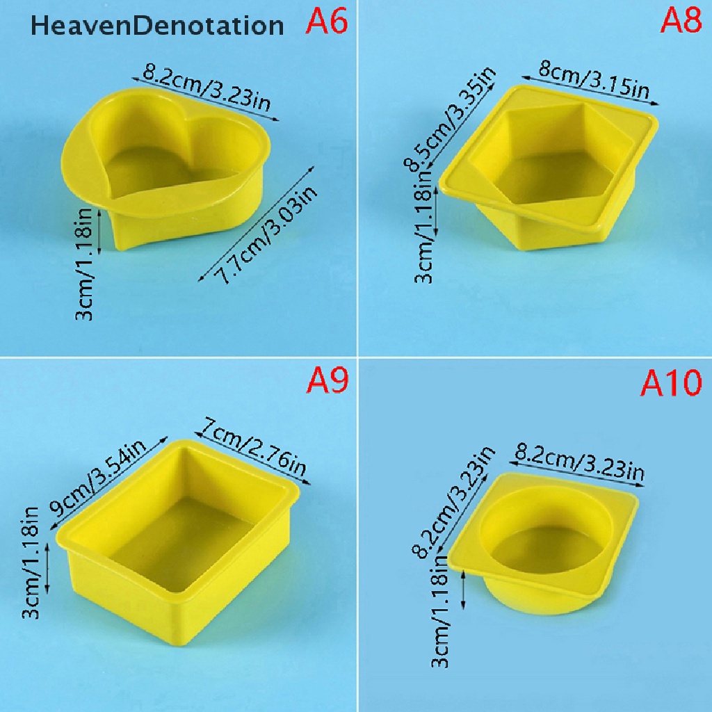 [HeavenDenotation] 1per4 Cavity Cetakan Pembuat Sabun Silikon Baking DIY Mold Untuk Cake Bakeware HDV