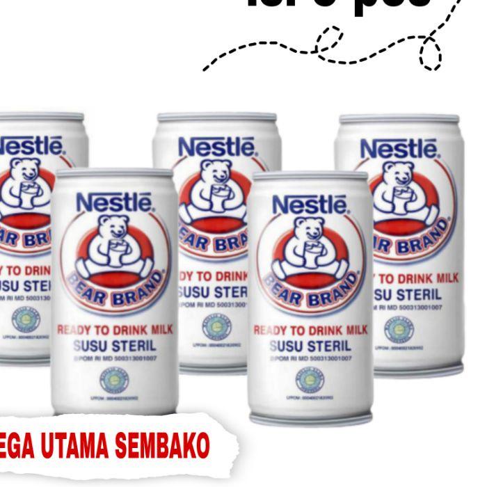 

★ Bear brand 189 ml susu beruang paket isi 5 kaleng ۩