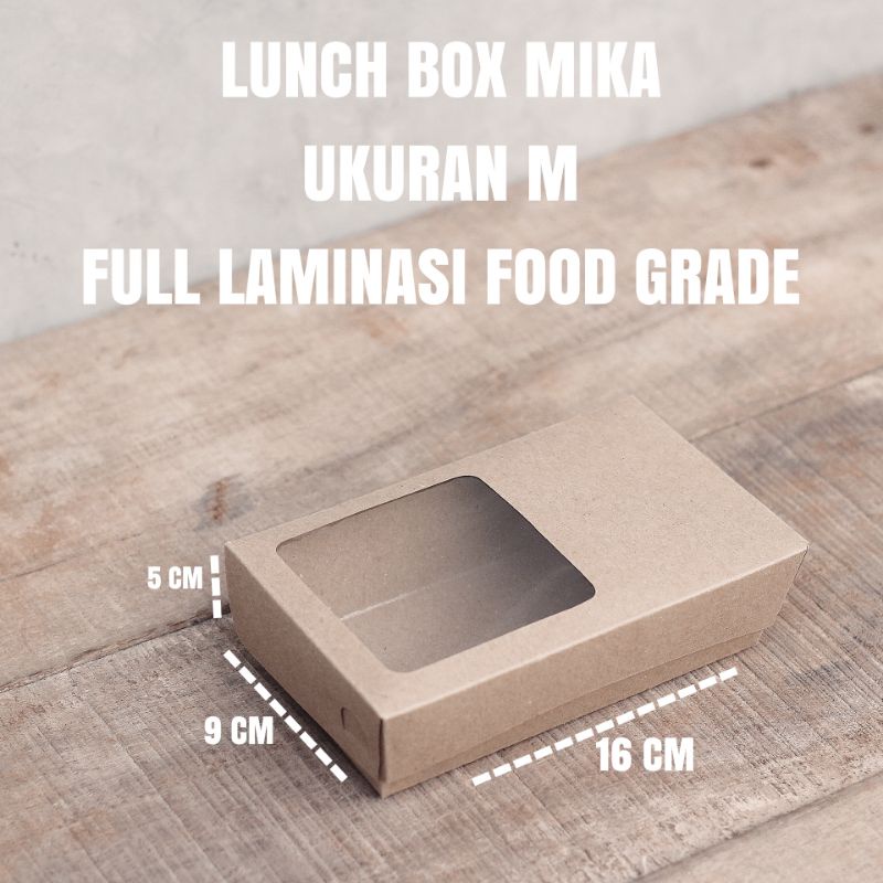 PAPER LUNCH BOX KOTAK MAKAN size M MIKA
