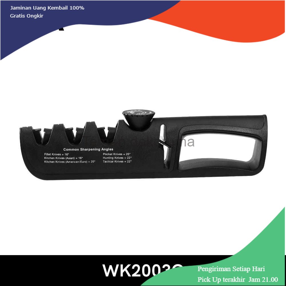 TD - DPR WAK Pengasah Pisau Dapur 5in1 Gunting Knife Sharpener Profesional - WK2003C